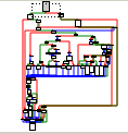 IDA Pro : graphe de flot de la routine USART_RX exécutée à la réception d'une trame UART