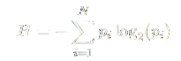 Formule mathématique de l'entropie de Shannon utilisée pour mesurer si le fichier est chiffré