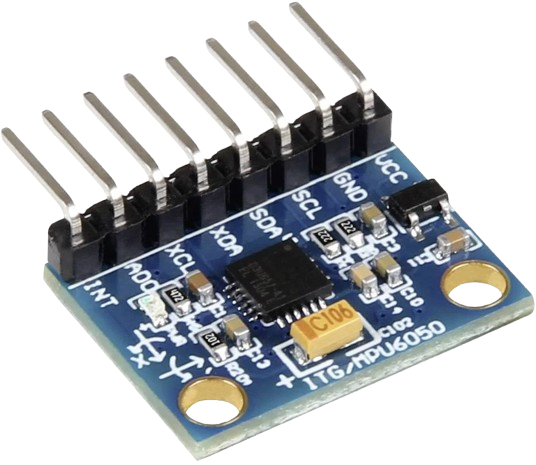 Carte électronique : module MPU6050, centrale inertielle gyroscope et accéléromètre 3 axes en I2C